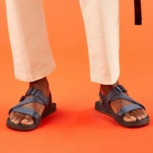 Chaco Lowdown Sz 10 Men's Adjustable Strap Sports Sandals Navy